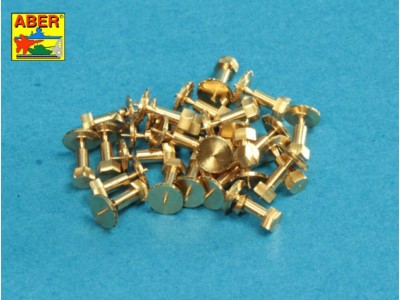 Turned imitation of Hexagonal bolts 1,75 x 2,20 mm x 25 pcs. 