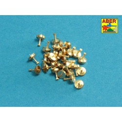 Turned imitation of Hexagonal bolts 0,85 x 1,30 mm x 30 pcs. 