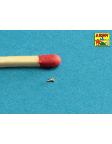 Turned imitation of Hexagonal bolts 0,85 x 1,30 mm x 30 pcs. 