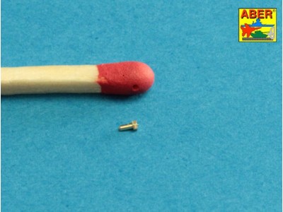 Turned imitation of Hexagonal bolts 0,85 x 1,30 mm x 30 pcs. 