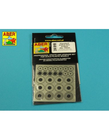 Standard drilled discs brakes dia 14mm 