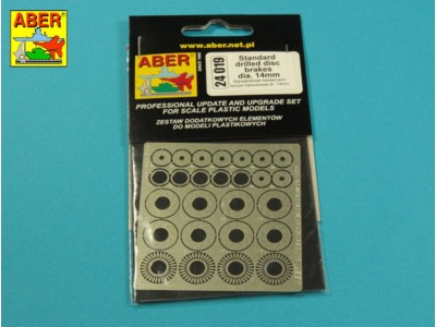Standard drilled discs brakes dia 14mm 