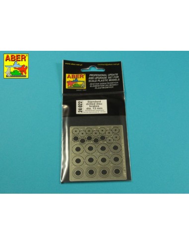 Standard drilled discs 13mm 