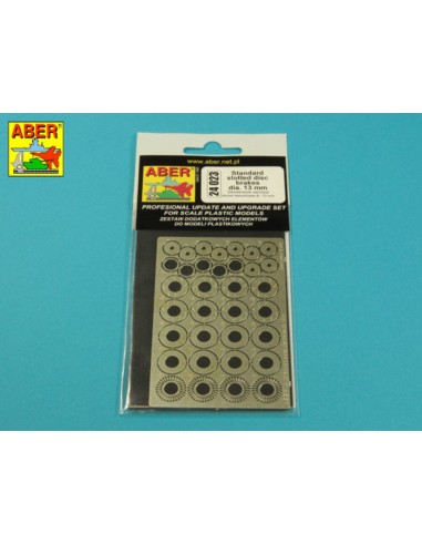 Standard slotted discs 13mm 