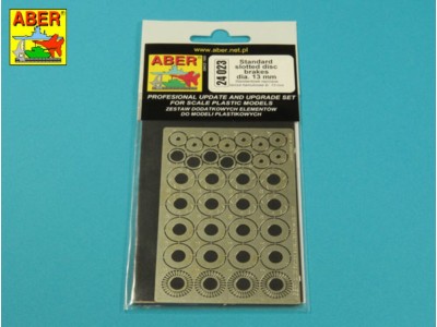 Standard slotted discs 13mm 