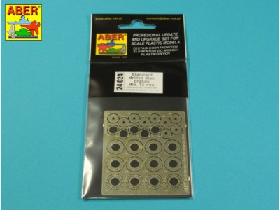 Standard drilled discs 12mm 