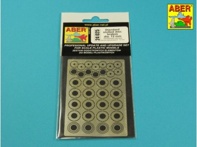 Standard slotted discs 12mm 