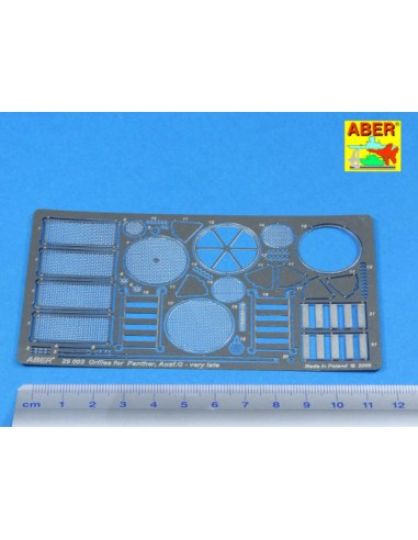 Grilles for Sd.Kfz.171 Panther Ausf.G late model 