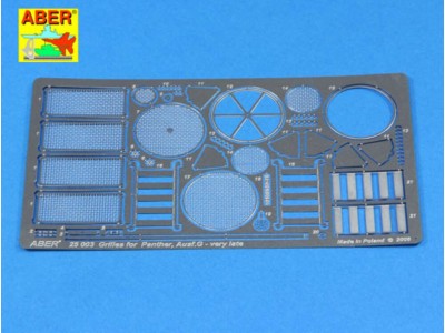Grilles for Sd.Kfz.171 Panther Ausf.G late model 