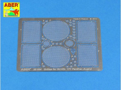 Grilles for Panther, Ausf.A/D 