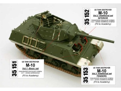 US Tank Destroyer M-10 - Vol.1 - basic set 
