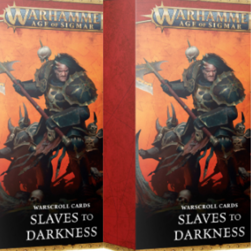 Simplifiez vos parties avec les Warscroll Cards pour Slaves to Darkness. Retrouvez toutes les règles de vos unités dans un forma