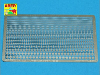 Cross type screaw heads 