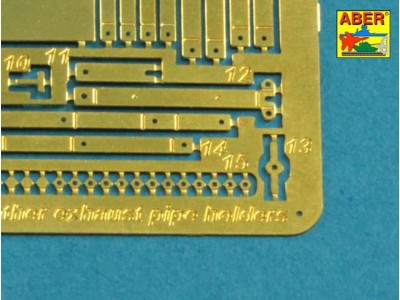 Exhaust holders for Panther D; A & G early, Jagdpanther G1 & G2 early 