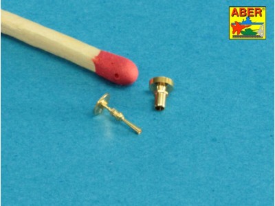 Set of gun barrel tips for MG 08 x3 pcs. And barrel tips for MG 08/15 x 3 pcs. 