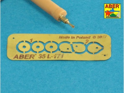 Set of gun barrel tips for MG 08 x3 pcs. And barrel tips for MG 08/15 x 3 pcs. 