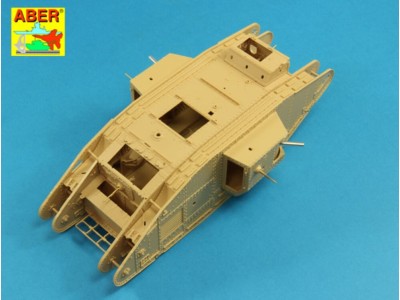 Barrels for British WWI Tank Mk.V Male 