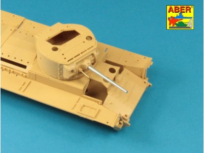 Early barrel for Valentine Mk.II to VII or Matilda Mk.III/IV with Besa MG barrel 