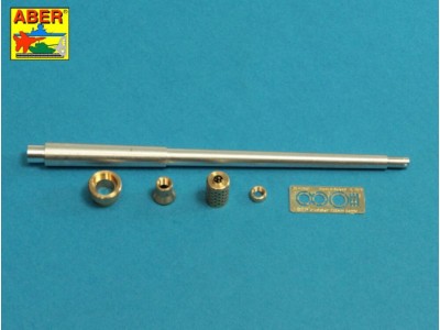 10,5cm KwK L/70 barrel with perforated muzzle brake for German Pz.Kpfw. VII Löwe or VK 7201(K) 