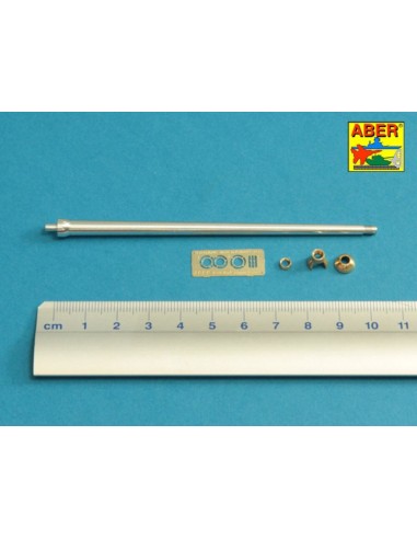 7,5cm gun barrel with single baffle muzzle brake for German Tank VK3002(DB) 