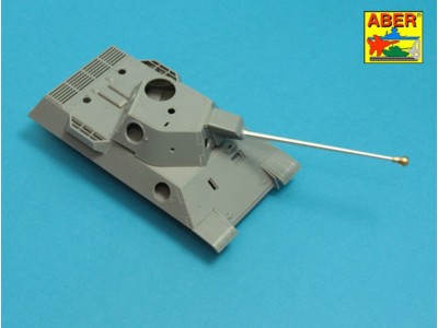 7,5cm gun barrel with single baffle muzzle brake for German Tank VK3002(DB) 