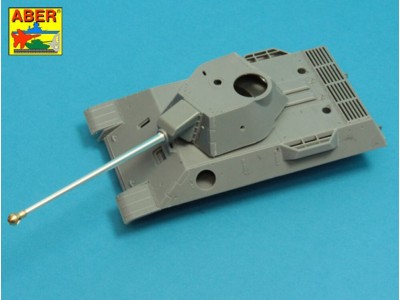 7,5cm gun barrel with single baffle muzzle brake for German Tank VK3002(DB) 