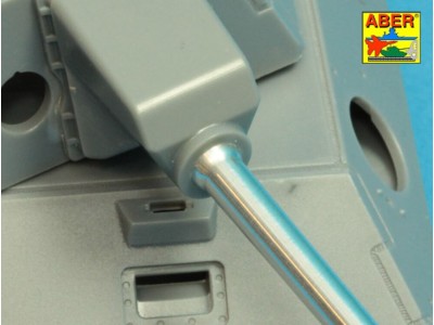 7,5cm gun barrel with single baffle muzzle brake for German Tank VK3002(DB) 