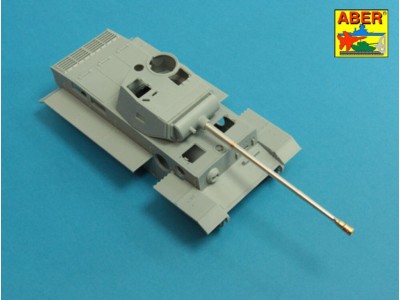 7,5cm/5,5cm Pak 41 L/57 gun barrel with muzzle brake for German Tank Pz.Kpfw. VI Ausf. C (VK36.01) 