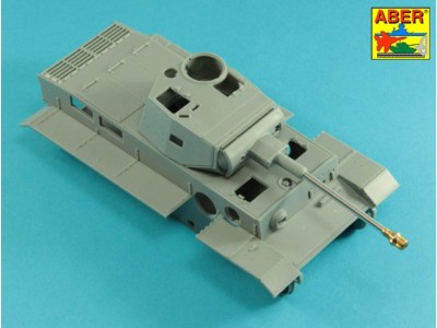 75mm gun barrel with muzzle brake for German Tank Pz.Kpfw. VI Ausf. D/F (VK36.01) 