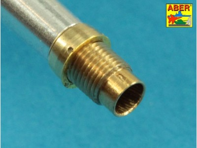 Muzzle brake fit to barrel for Krupp 12,8cm PAK 44 Anti-Tank Gun (Trumpeter) 