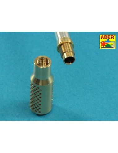 Muzzle brake fit to barrel for Krupp 12,8cm PAK 44 Anti-Tank Gun (Trumpeter) 