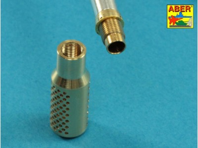 Muzzle brake fit to barrel for Krupp 12,8cm PAK 44 Anti-Tank Gun (Trumpeter) 