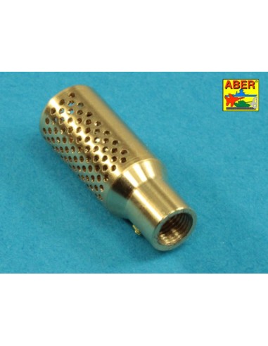 Muzzle brake fit to barrel for Krupp 12,8cm PAK 44 Anti-Tank Gun (Trumpeter) 