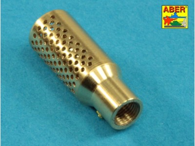 Muzzle brake fit to barrel for Krupp 12,8cm PAK 44 Anti-Tank Gun (Trumpeter) 