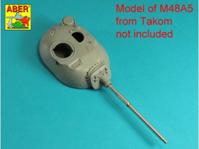105 mm M-68 barrel with thermal shroud for  M48A5 Tank 