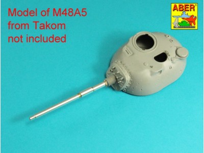 105 mm M-68 barrel with thermal shroud for  M48A5 Tank 