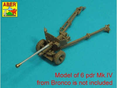 Barrel for 6 pdr Mk.IV (57mm) A/T Gun with ball muzzle brake 