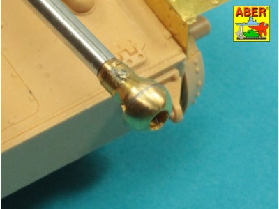 Germ.75mm barrel for KwK40L/43 with single baffle muzzle brake for Pz.Kpfw.VI, Ausf.G -early 