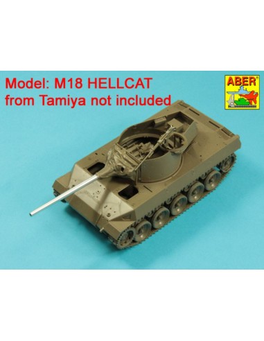 76mm M1A1 Barrel for M18 Helcat U.S. Tank Destroyer 