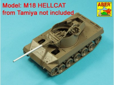 76mm M1A1 Barrel for M18 Helcat U.S. Tank Destroyer 