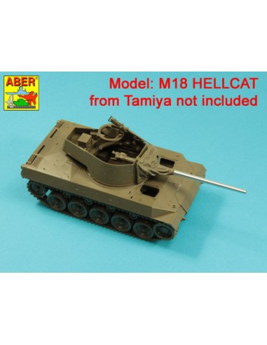 76mm M1A1 Barrel for M18 Helcat U.S. Tank Destroyer 