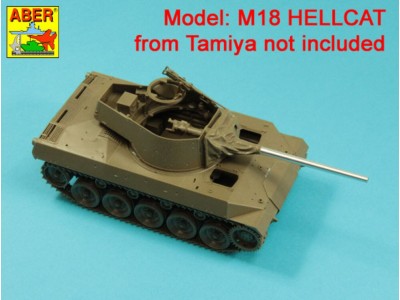 76mm M1A1 Barrel for M18 Helcat U.S. Tank Destroyer 
