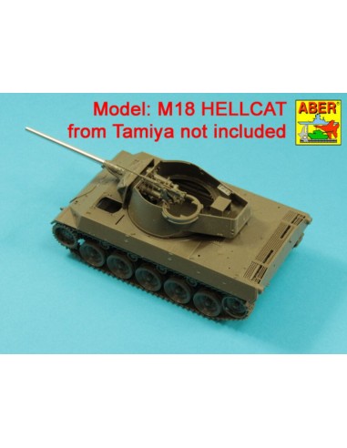 76mm M1A1 Barrel for M18 Helcat U.S. Tank Destroyer 