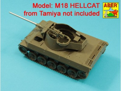 76mm M1A1 Barrel for M18 Helcat U.S. Tank Destroyer 