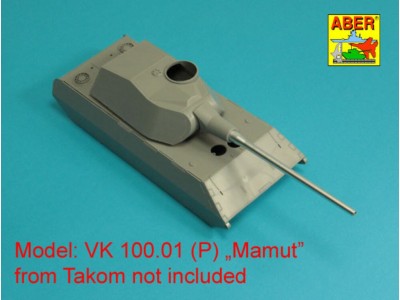 Barrel 128mm PaK 44 L/55 for Vk 100.01(P) MAMMUT (Takom) 