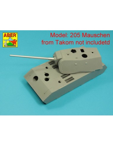 Barrel 128mm KwK 44 L/55 for Typ 204 Mauschen (Takom) 
