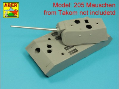 Barrel 128mm KwK 44 L/55 for Typ 204 Mauschen (Takom) 