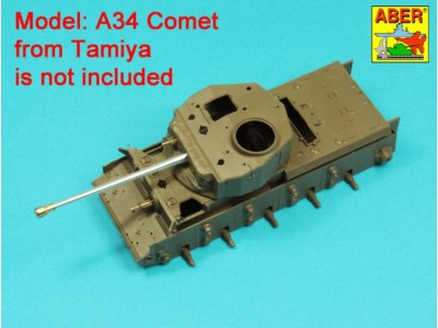 Barrel for British A34 Comet (Tamiya) 