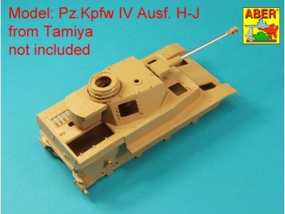 Barrel 75mm  40 L/48 for Pz IVG, H, J without muzzle brake (Tamiya) 