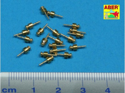 Set with 20 short foot insulators 